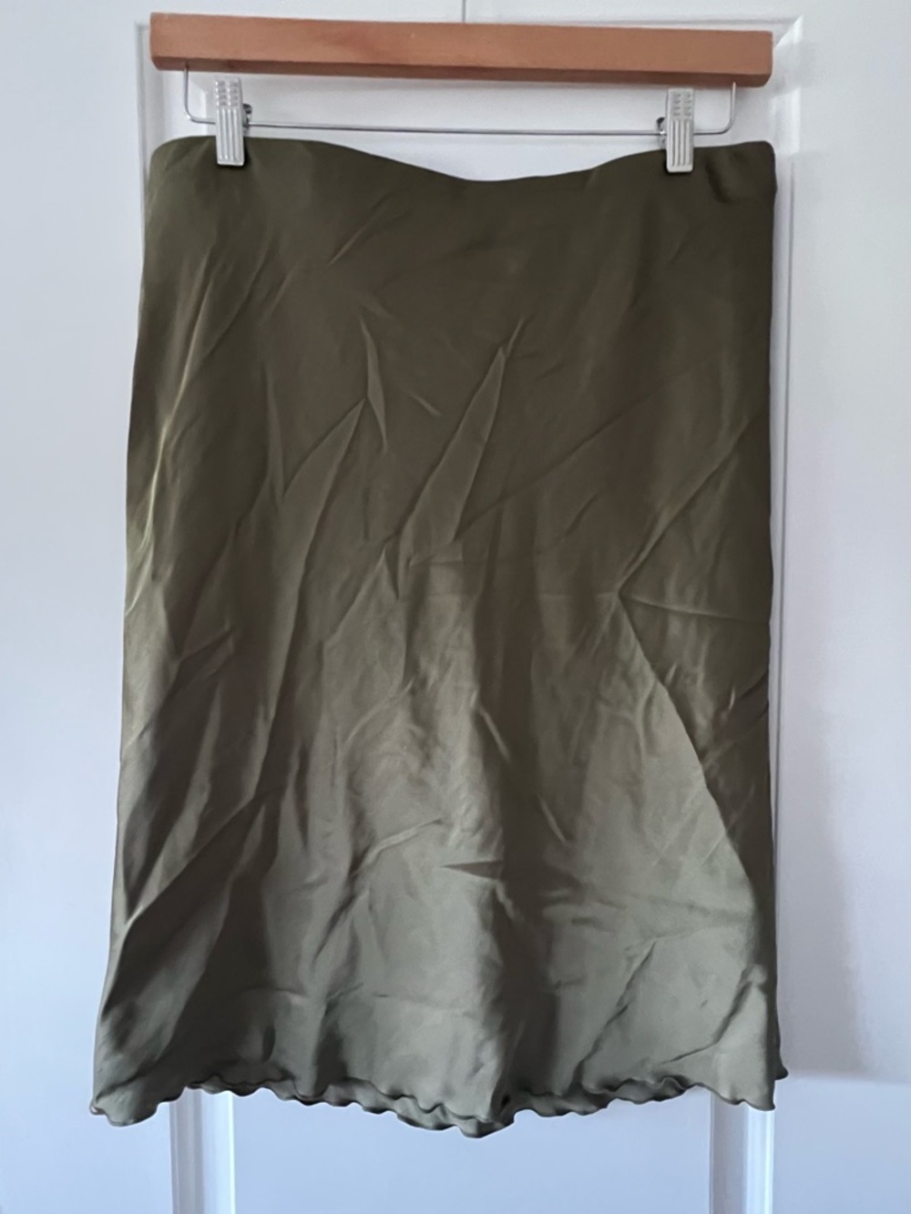 H&M Olive Green Slip Skirt